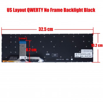 Laptop Keyboard for Asus Vivobook 15 X1502 X1502VA X1502ZA X1503 X1505ZA X1505VA 90NB0ZB1-R30US0 0KNB0-512JLA00 0KN1-HD3LA13 US No Frame Backlight Black ( SKU.41000USBLBLACK )