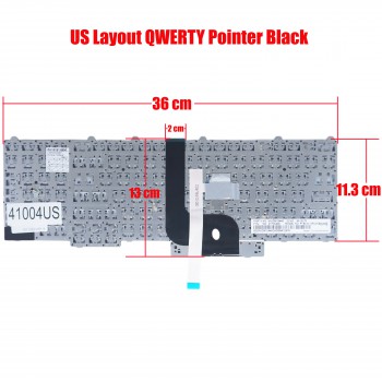 Laptop Keyboard for Lenovo Legion ThinkPad P50 20EN 20EQ P70 20ER 20ES P51 20HH 20HJ P71 20HK 20HL P51 20MM 20MN PYWL-105US NBL-105US US Pointer Black ( SKU.41004US )