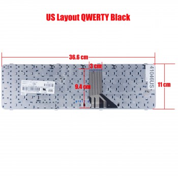 Laptop Keyboard for HP Compaq 6830 6830S 490327-001 V071326BS1 6037B0027602 466200-001 6037B0027601 V071326BK1 6037B0027626 US Black ( SKU.41046US )
