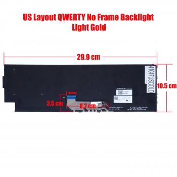 Laptop Keyboard for Lenovo Yoga 9 14IAP7 82LU 9 14IRP8 83B1 9i 14IAP7 2-in-1 V213020AS1-US 5CB1K62507 5CB1K62488 5CB1K62505 US No Frame Backlight Light Gold ( SKU.41047USGOLD )