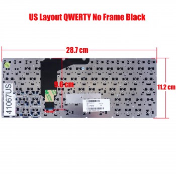 Laptop Keyboard for HP Envy 13-1000 13-1010ER 13-1015ER 13-1030 13-1001TU AESP6U00110 AESP6700010 AESP6700110 578467-251 578468-251 US No Frame Black ( SKU.41067US )