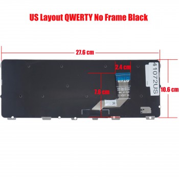 Laptop Keyboard for Lenovo 500e Chromebook Gen 3 5M11C88952 5M11F24825 PO1SRE SN21A40999 9Z.NVNSN.801 AP37X000700SVT US No Frame Black ( SKU.41072US )