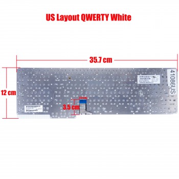Laptop Keyboard for Fujistu Lifebook AH756 AH766 AH757 AH566 AH557 AH575 AH556 A556 AH439 CP698972-01 6037B0118505 CP698978-01 6037B0118509 6037B011850 US White ( SKU.41086US )