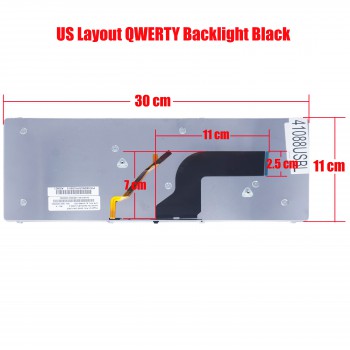Laptop Keyboard for Asus U80 U80A U80V 04GNUS1KUS00-3 9J.N1M82.G01 0KN0-DW1US03 US Backlit Black ( SKU.41088USBL )