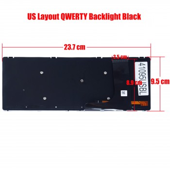 Laptop Keyboard for LOGIQ GE Healthcare Ultrasound D0K-V6227 DOK-V6227H TX-00-US D0K-V6376M DOK-V6376M 00-02-US US Backlight Black ( SKU.41095USBL )