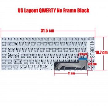 Laptop Keyboard for Gateway GWNR51416 GWNR51416-BK GWNR51416-BL GWNR51416-RD GWNR51416-GR SCDY-315-1-7 YXT-91-57 YXT-91-53 US No Frame Black ( SKU.41096US )