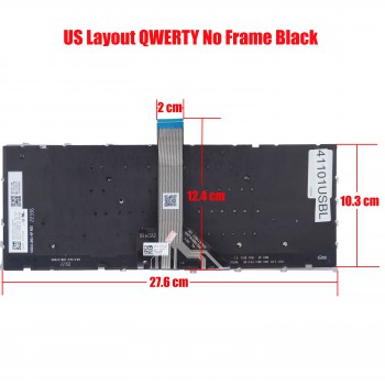 Laptop Keyboard for Lenovo IdeaPad Pro 5-14APH8 83AM 5 14ARP8 83AN 5 Pro 14IRH8 83AL SN21J76363 SG-B2450-XUA PH4SXB-US SN3A11B01 US No Frame Backlight Gray ( SKU.41101USBL )