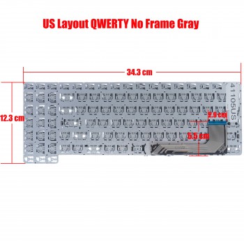 Laptop Keyboard for Gateway GWTN156-11 GWTN156-11BK YXT-91-39 SCDY3402001 US No Frame Black ( SKU.41105US )