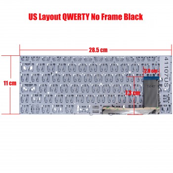 Laptop Keyboard for Gateway GWTC51427 GWTC71427 MX283A1-00-US 283A1-US GWTC51427-BK GWTC51427-RG GWTC71427-SL GWTC71427-BK GWTC71427-BL GWTC71427-RG US No Frame Black ( SKU.41107US )
