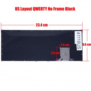 Laptop Keyboard for Digma Eve 10 A201 ES1053EW MB23815005 YMS-0170-A YJ-399 K780 KY238-15A US No Frame Black ( SKU.41118US )