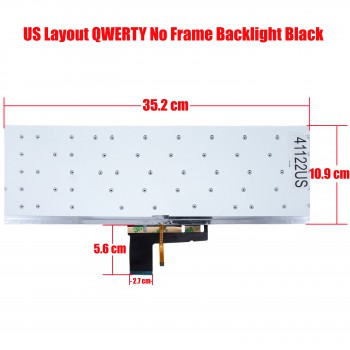 Laptop Keyboard for HiPaa S5 MB3501034 XK-HS300 F0006-034 MB3501021 XK-HS197 MB3661004 YXT-NB93-134 US No Frame Backlight Black ( SKU.41122US )