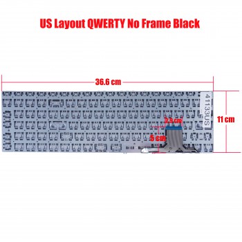 Laptop Keyboard for iLife Zed Air CX3 X317C MB3501821 MB3661007 PRIDE-K3954 Goldentec WINBLU WBCN12S-I3 EXO Smart XQ3C US No Frame Black ( SKU.41133US )