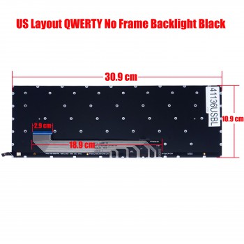 Laptop Keyboard for V6399B UCJ-6399B NB-17-6399B-20-B0 US No Frame Backlight Black ( SKU.41136USBL )