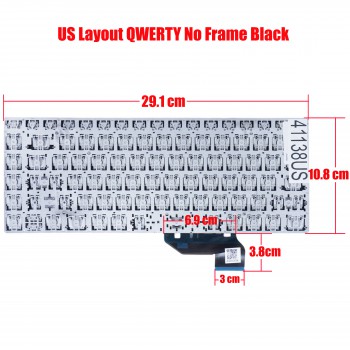 Laptop Keyboard for Toshiba Dynabook Satellite Pro C40-G C40-G-109 C40-H C40-H-113 C40-J C40-J-10P V6507B D0K-6507B NB-17-6507B-20-B0 US No Frame Black ( SKU.41138US )