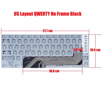 Laptop Keyboard for Prestigio Smartbook PSB141A YX-K2000 G151111 34280B048 028DD Onda Xiaoma 41 141A 141A02 141A03 PSB141A01BFW_RB_CIS US No Frame Black ( SKU.41143US )