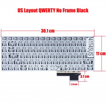 Laptop Keyboard for XUEXING K14 K14A K14D YXT-93-147 MB3008029 US No Frame Black ( SKU. 41145US )