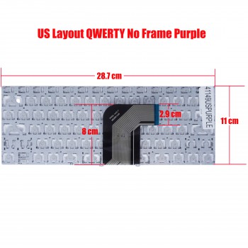 Laptop Keyboard for GEO GeoBook 2E MB2881006 PRIDE-K4017 US No Frame Light Purple ( SKU.41149USPURPLE )