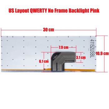Laptop Keyboard for Jumper EZBook X4 MB3008004 F0044-004 YXT-NB93-88 US No Frame Backlight Pink ( SKU.41152USBL )