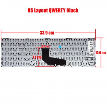 Laptop Keyboard for Hasee K580C K580P K580S K580N K620C K660D QTJ504 QTJ505 QTJ506 QTJ507 QTC6 AETWC700010 MP-09R63SU-920 US Βlack ( SKU.41170US )