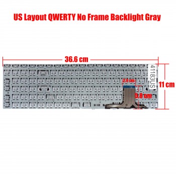 Laptop Keyboard for Exo Smart XQ3C K15CHR Shanzhai X317J MB3661007 YXT-NB93-138 NB93-138 PRIDE-K3954 F0041-004 MB3661004 US No Frame Βlack ( SKU.41183US )