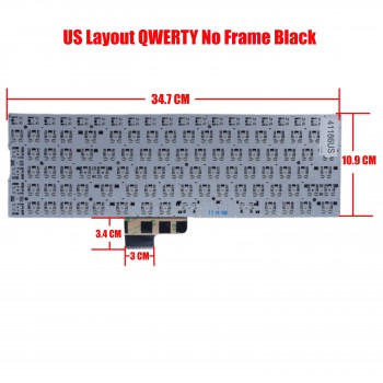 Laptop Keyboard for ENZ K36 X36 DK348H-B 343480020 YX-5111 US No Frame Black ( SKU.41186US )