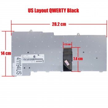 Laptop Keyboard for Dell Inspiron 630M 640M 6400 9400 E1405 E1505 E1705 1501 NC929 0NC929 0CG055 A245 NSK-D5A0R US Black ( SKU.41194US )