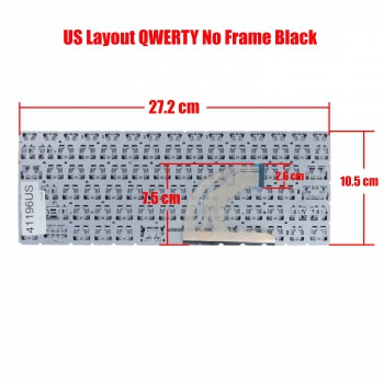 Laptop Keyboard for HP Probook 430 G6 435 G6 430 G7 435 G7 8VT57EA US No Frame Black ( SKU.41196US )