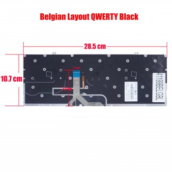 Belgian Laptop Keyboard for Lenovo Yoga 2 Pro 13 20266 80AY 80DQ 280DQ 20346 ΒΕ Black ( SKU.41199BELGBL )