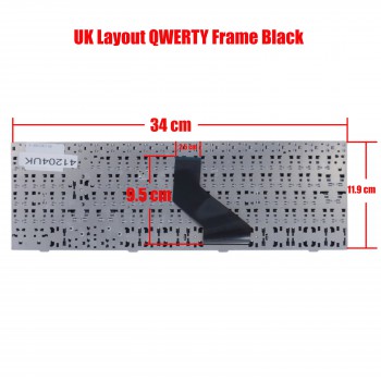 Laptop Keyboard for LG A505 A510 R510 R560 R580 R590 AEQL9Y00010 MP-09M16A0-9201 UK Black ( SKU.41204UK )