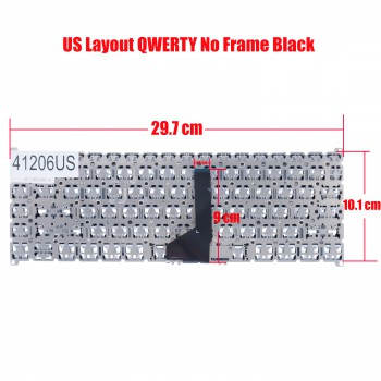 Laptop Keyboard for Acer Swift 5 SF515 SF515-51 SF515-51T N18P2 SF515-51T-73T SF515-51T-74PG SF515-51-73TY SF515-51T-507P US No Frame Black ( SKU.41206US )