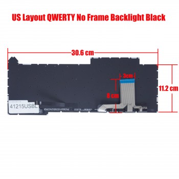 Laptop Keyboard for Asus ROG Strix G15 G513 G513Q G513IR G513QY G513QY-2C G513QM 0KBR0-4810US00 0KNR0-481KUS00 US No Frame RGB Backlight Black ( SKU.41215USBL )