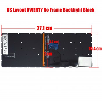 Laptop Keyboard for HP ProBook 430 G7 430 G8 435 G7 435 G8 L93087-B31 SN9192B M03445-001 sG-A2171-xUA US No Frame Backlight Black ( SKU.41217USBL )