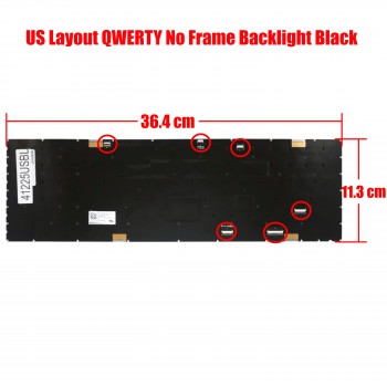 Laptop Keyboard for Asus ROG Strix Scar 17 G733Z G733Q G733QR G733ZW G733CW G733CX G733ZS 2021 Year 0KNR0-E630U100 6037B0213730 US No Frame RGB Backlight Black ( SKU.41225USBL )
