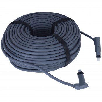 Replacement Cable For Starlink Rectangular Satellite V2 Starlink Cable Extension With End Caps Starlink Accessories Waterproof Gray 150FT/46M 26AWG Wire ( Code 1-PER0018 )