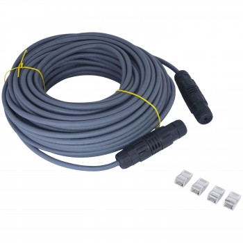 Starlink Replacement Extension Cable 75-foot cable extends to 150 feet Built-in Shielding Oxygen-Free Copper IP68 Waterproof supports 1000M protocols Gray 75FT/23M ( SKU.1-PER0025 )