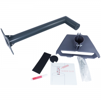 Long Pole Mount Adapter Mounting Kit Compatible with Starlink Standard Dish V3 Kickstand Dishy Wall Mount Gray ( SKU.1-PER0039 )