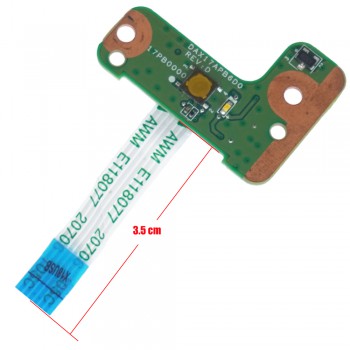 Start Button - Power Button Board for Laptop HP Envy Notebook 17-S010NR P4W26UA 17-S010NR P4W26UAR 17-S013CA W8X31UA DAX17APB6D0 DAX17PB1AD0 809310-001 809310001 with cable ( Code 1-BRD144 )