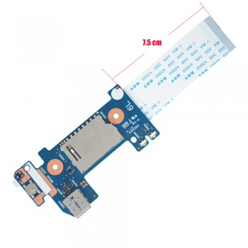 USB Type-C Power Button Board for Laptop HP 14-CF 14-DK Card Reader L24483-001 6050A3164201 TPN-I130 with cable ( SKU.1-BRD149 )