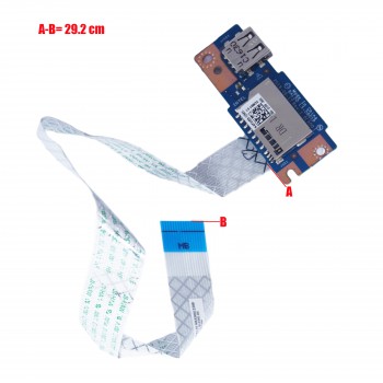 USB Board - USB Board for Laptop Dell Inspiron 5567 Inspiron 17 5767 BAL20 LS-D801P BAL30 NBX0001Z200 FXX33 0FXX33 D99YJ 0D99YJ SD Card Reader IO Circuit Board with cable ( Ref.1-BRD159 )
