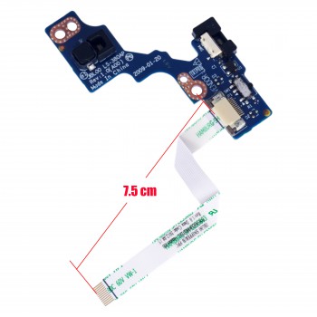 Start Button - Power Button Board for Laptop Dell Latitude E6400 M2100 H572N 0H572N JBL00 LS-380AP D459C 0459C On/Off Switch WiFi Catcher Circuit Board with Cable ( Ref.1-BRD164 )
