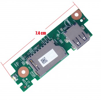 USB Power Button Board for Laptop Dell Inspiron 15 3542 3541 3541 3543 17 5748 R1F2R 0R1F2R 0PKM2X C0T2X 13804-1 01J472 1J472 SD Card Reader IO Circuit Board ( Ref.1-BRD167 )