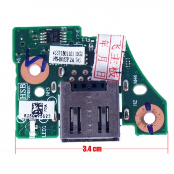 USB Power Button Board for Laptop Lenovo ThinkPad T470s 20HF 20HG 20JS 20JT T460S 01ER085 00JT982 SC50N95023 Thorpe-2 USB SubCard ( Ref.1-BRD170 )