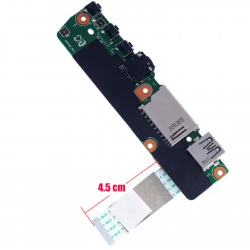 USB - I/O Board for Laptop Lenovo Flex 3-1120 80LX001DAU 80LX001GAU 80LX001FUS 300-11iby 5C50J08435 3005-01533 F12-150625-T-04 Audio SD Card with cable ( Ref.1-BRD172 )