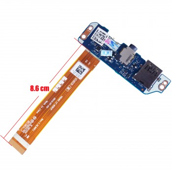 USB - Audio Board for Laptop Dell Latitude E7440 H65F0 0H65F0 CN-0H65F0 VAUA0 LS-9591P Audio Port IO Circuit Board with cable ( Ref.1-BRD173 )