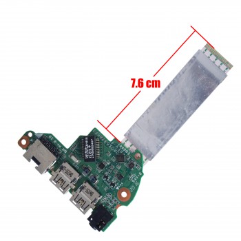 Ethernet Audio Jack USB Port Board for Laptop HP ProBook 450 G3 455 G3 470 G3 827032-001 DA0X63TB6F1 DA0X63TB6F0 E88441 with cable ( SKU.1-BRD195 )