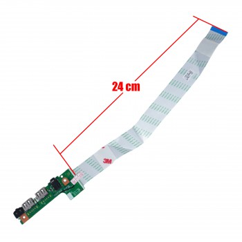 USB Audio I/O Board for Laptop Acer Aspire 3 A315-33 A315-53 Aspire 5 A515-52 A515-51 Aspire 6 A615-51 LS-E891P C5V01 NBX00028R00 with cable ( SKU.1-BRD204 )