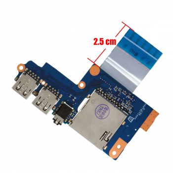 Audio Board Sound Card Reader Board for Laptop HP 14-bp045tx - Product Number : 2GV34PA 927925-001 with cable ( SKU.1-BRD218 )