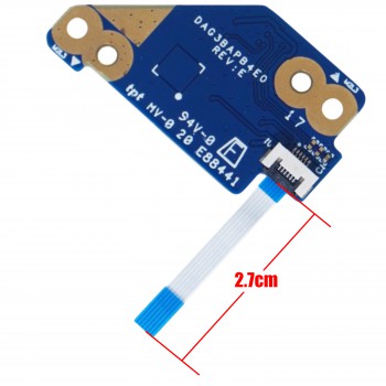 Power Button Board for Laptop HP Omen 17-ΑΝ DAG3BAPB4E0 TPN-Q195 E88441 931590-001 931561-005 with cable ( SKU.1-BRD248 )