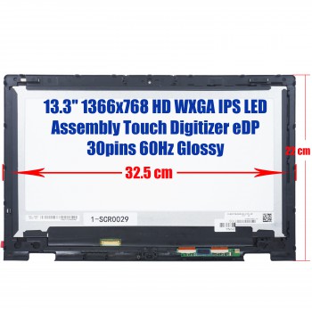 Laptop Screen 13.3" Touch Screen LP133WH2 SP B1 for Dell Inspiron 13 7347 7348 7359 HD 1366x768 ( SKU.1-SCR0029 )