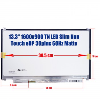 Laptop Monitor 13.3'' WXGA++ HD (1600x900) 30 pins LED Panel CLAA133UA03 CW Asus UX303L (Ref. 1-SCR0032)